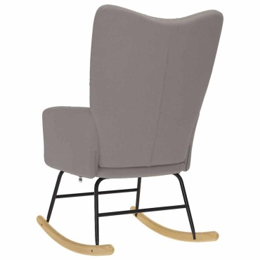 vidaXL Κουνιστή Πολυθρόνα Taupe Υφασμάτινη 50x45cm 1 τεμ.