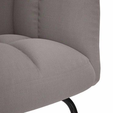 vidaXL Κουνιστή Πολυθρόνα Taupe Υφασμάτινη 50x45cm 1 τεμ.
