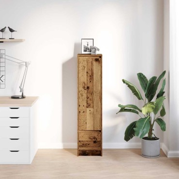vidaXL Ντουλάπι Όψη Παλαιού Ξύλου 29,5x34x119,5cm Επεξεργασμένο Ξύλο 1 τεμ.