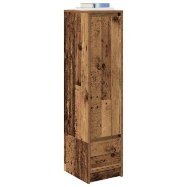 vidaXL Ντουλάπι Όψη Παλαιού Ξύλου 29,5x34x119,5cm Επεξεργασμένο Ξύλο 1 τεμ.