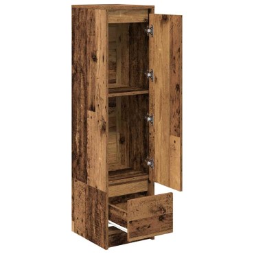 vidaXL Ντουλάπι Όψη Παλαιού Ξύλου 29,5x34x119,5cm Επεξεργασμένο Ξύλο 1 τεμ.