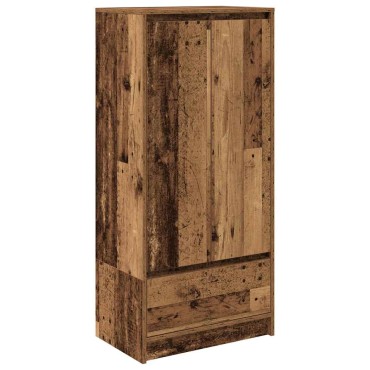 vidaXL Ντουλάπι με συρτάρι 55,5x34x119,5cm Ξύλινο μηχανουργικό ξύλο 1 τεμ.