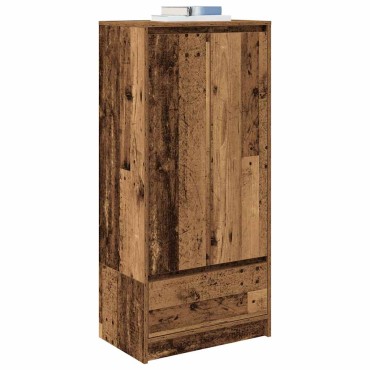 vidaXL Ντουλάπι με συρτάρι 55,5x34x119,5cm Ξύλινο μηχανουργικό ξύλο 1 τεμ.