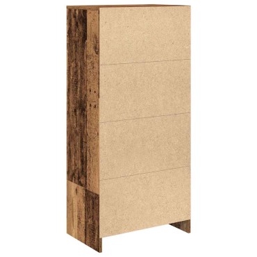 vidaXL Ντουλάπι με συρτάρι 55,5x34x119,5cm Ξύλινο μηχανουργικό ξύλο 1 τεμ.