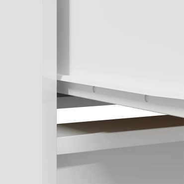 vidaXL Ντουλάπι Λευκό 29,5x34x119,5cm Επεξεργασμένο Ξύλο δρυός 1 τεμ.