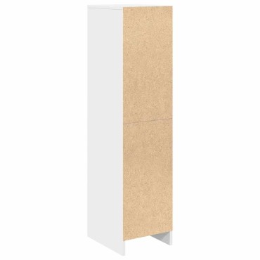 vidaXL Ντουλάπι Λευκό 29,5x34x119,5cm Επεξεργασμένο Ξύλο δρυός 1 τεμ.