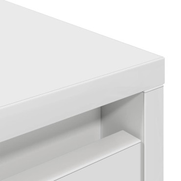 vidaXL Ντουλάπι Λευκό 29,5x34x119,5cm Επεξεργασμένο Ξύλο δρυός 1 τεμ.