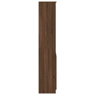 vidaXL Ντουλάπι Καφέ Δρυς 37,5x35x180cm Επεξεργασμένο Ξύλο 1 τεμ.