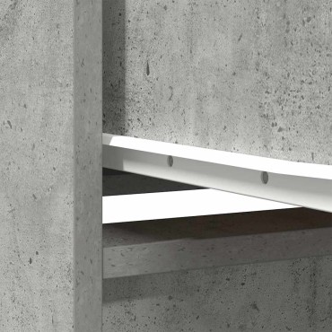 vidaXL Ντουλάπι με συρτάρι 55,5x34x119,5cm Ξύλινο μηχανουργικό ξύλο 1 τεμ.