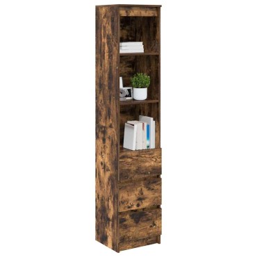 vidaXL Ντουλάπα Καπνιστή δρυς 37,5x35x180cm Επεξεργασμένο Ξύλο 1 τεμ.