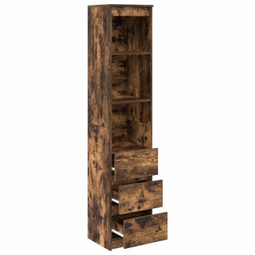 vidaXL Ντουλάπα Καπνιστή δρυς 37,5x35x180cm Επεξεργασμένο Ξύλο 1 τεμ.