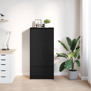 vidaXL Ντουλάπι με συρτάρι 55,5x34x119,5cm Ξύλινο μηχανουργικό ξύλο 1 τεμ.