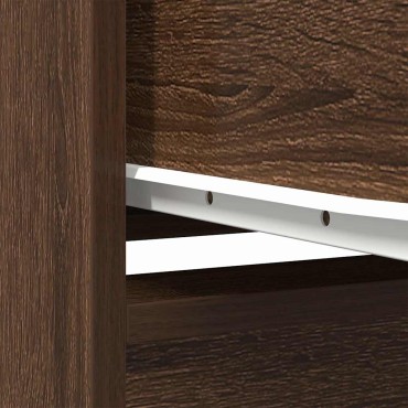 vidaXL Ντουλάπι Καφέ Δρυς 29,5x34x119,5cm Επεξεργασμένο Ξύλο 1 τεμ.