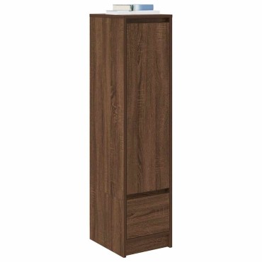 vidaXL Ντουλάπι Καφέ Δρυς 29,5x34x119,5cm Επεξεργασμένο Ξύλο 1 τεμ.