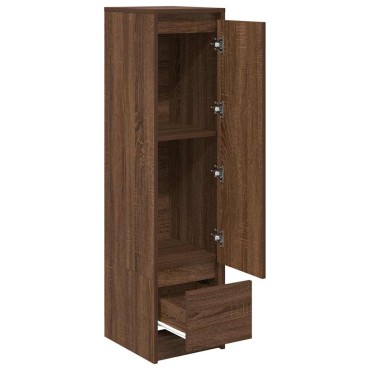 vidaXL Ντουλάπι Καφέ Δρυς 29,5x34x119,5cm Επεξεργασμένο Ξύλο 1 τεμ.