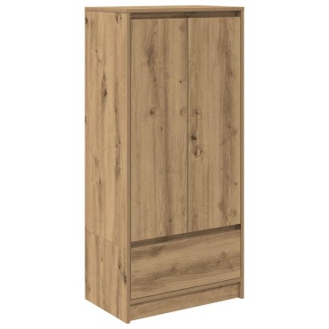 vidaXL Ντουλάπι με συρτάρι 55,5x34x119,5cm Ξύλινο μηχανουργικό ξύλο 1 τεμ.