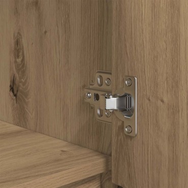 vidaXL Ντουλάπι με συρτάρι 55,5x34x119,5cm Ξύλινο μηχανουργικό ξύλο 1 τεμ.