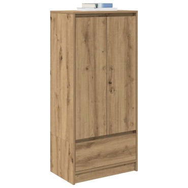 vidaXL Ντουλάπι με συρτάρι 55,5x34x119,5cm Ξύλινο μηχανουργικό ξύλο 1 τεμ.
