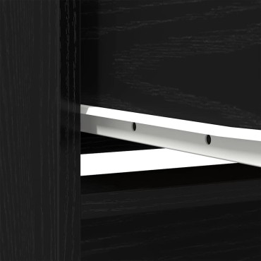 vidaXL Ντουλάπι Μαύρη δρυς 29,5x34x119,5cm από Επεξεργασμένο Ξύλο 1 τεμ.
