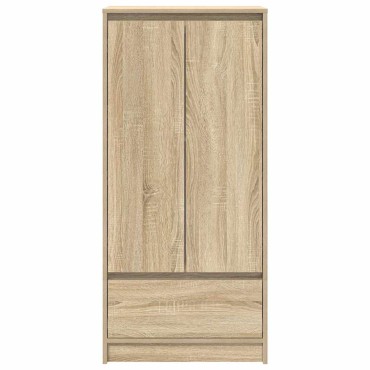 vidaXL Ντουλάπι με συρτάρι 55,5x34x119,5cm Ξύλινο μηχανουργικό ξύλο 1 τεμ.