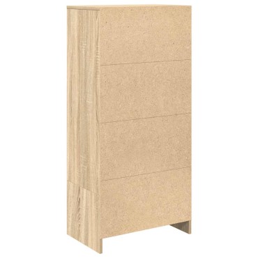 vidaXL Ντουλάπι με συρτάρι 55,5x34x119,5cm Ξύλινο μηχανουργικό ξύλο 1 τεμ.