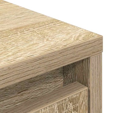vidaXL Ντουλάπι με συρτάρι 55,5x34x119,5cm Ξύλινο μηχανουργικό ξύλο 1 τεμ.
