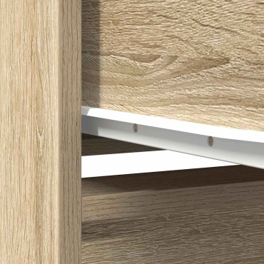 vidaXL Ντουλάπι με συρτάρι 55,5x34x119,5cm Ξύλινο μηχανουργικό ξύλο 1 τεμ.