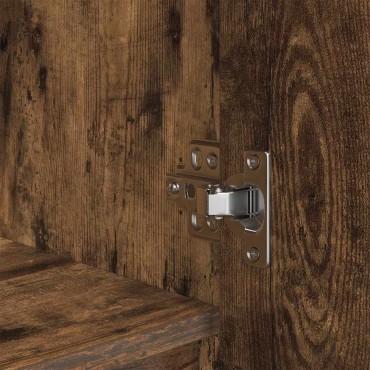 vidaXL Ντουλάπι με συρτάρι 55,5x34x119,5cm Ξύλινο μηχανουργικό ξύλο 1 τεμ.