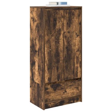 vidaXL Ντουλάπι με συρτάρι 55,5x34x119,5cm Ξύλινο μηχανουργικό ξύλο 1 τεμ.