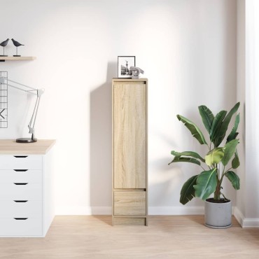 vidaXL Ντουλάπι Sonoma δρυς 29,5x34x119,5cm Επεξεργασμένο Ξύλο 1 τεμ.