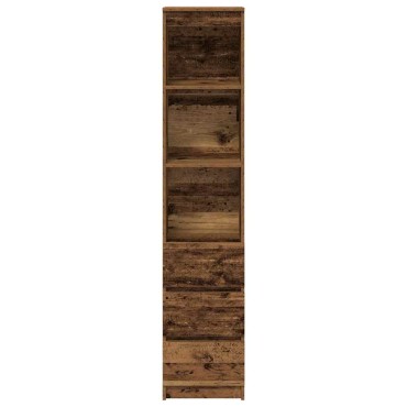 vidaXL Ντουλάπι Όψη Παλαιού Ξύλου 37,5x35x180cm Επεξεργασμένο Ξύλο 1 τεμ.