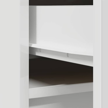vidaXL Ντουλάπι Λευκό 37,5x35x180cm Επεξεργασμένο Ξύλο 1 τεμ.