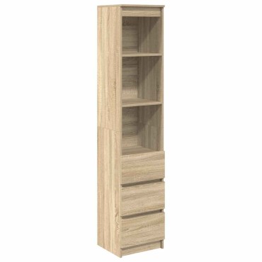 vidaXL Ντουλάπι Sonoma δρυς 37,5x35x180cm Επεξεργασμένο Ξύλο 1 τεμ.