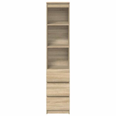 vidaXL Ντουλάπι Sonoma δρυς 37,5x35x180cm Επεξεργασμένο Ξύλο 1 τεμ.