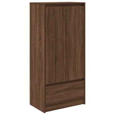 vidaXL Ντουλάπι με συρτάρι 55,5x34x119,5cm Ξύλινο μηχανουργικό ξύλο 1 τεμ.