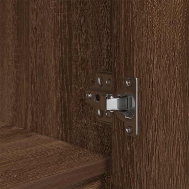 vidaXL Ντουλάπι με συρτάρι 55,5x34x119,5cm Ξύλινο μηχανουργικό ξύλο 1 τεμ.