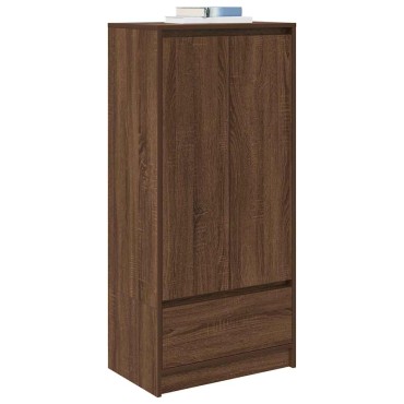 vidaXL Ντουλάπι με συρτάρι 55,5x34x119,5cm Ξύλινο μηχανουργικό ξύλο 1 τεμ.