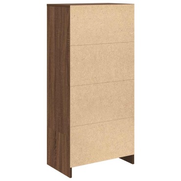 vidaXL Ντουλάπι με συρτάρι 55,5x34x119,5cm Ξύλινο μηχανουργικό ξύλο 1 τεμ.
