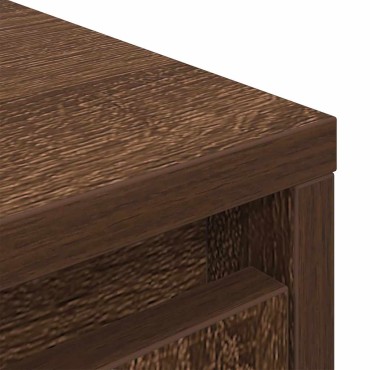 vidaXL Ντουλάπι με συρτάρι 55,5x34x119,5cm Ξύλινο μηχανουργικό ξύλο 1 τεμ.