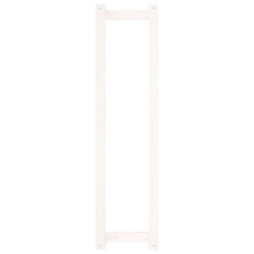 vidaXL Πετσετοκρεμάστρα Λευκή 23 x 18 x 90 εκ. από Μασίφ Ξύλο Πεύκου