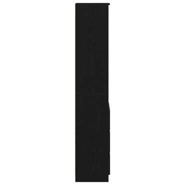 vidaXL Ντουλάπι Μαύρη δρυς 37,5x35x180cm από Επεξεργασμένο Ξύλο 1 τεμ.