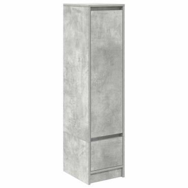 vidaXL Ντουλάπι Γκρι Σκυροδέματος 29,5x34x119,5cm Επεξεργασμένο Ξύλο 1 τεμ.