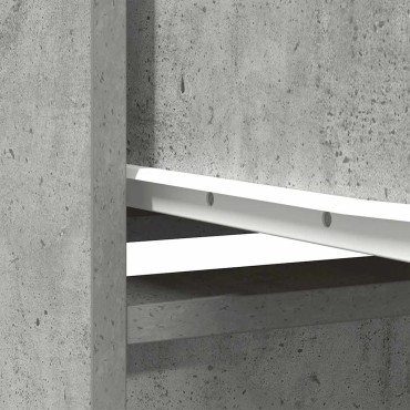 vidaXL Ντουλάπι Γκρι Σκυροδέματος 29,5x34x119,5cm Επεξεργασμένο Ξύλο 1 τεμ.