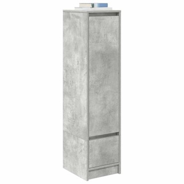 vidaXL Ντουλάπι Γκρι Σκυροδέματος 29,5x34x119,5cm Επεξεργασμένο Ξύλο 1 τεμ.