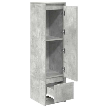 vidaXL Ντουλάπι Γκρι Σκυροδέματος 29,5x34x119,5cm Επεξεργασμένο Ξύλο 1 τεμ.