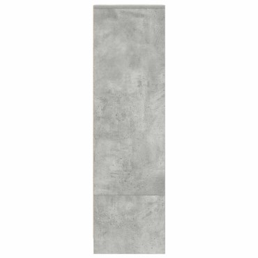 vidaXL Ντουλάπι Γκρι Σκυροδέματος 29,5x34x119,5cm Επεξεργασμένο Ξύλο 1 τεμ.