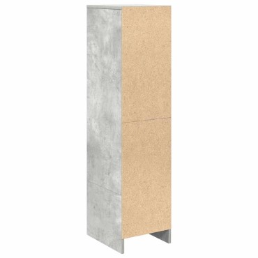 vidaXL Ντουλάπι Γκρι Σκυροδέματος 29,5x34x119,5cm Επεξεργασμένο Ξύλο 1 τεμ.