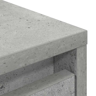 vidaXL Ντουλάπι Γκρι Σκυροδέματος 29,5x34x119,5cm Επεξεργασμένο Ξύλο 1 τεμ.