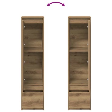 vidaXL Ντουλάπα τεχνίτης Δρυς 29,5x34x119,5cm από Επεξεργασμένο Ξύλο 1 τεμ.