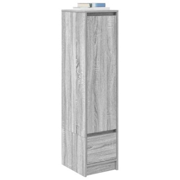 vidaXL Ντουλάπι Γκρι Sonoma 29,5x34x119,5cm Επεξεργασμένο Ξύλο 1 τεμ.